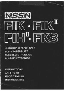 Nissin F I - K manual. Camera Instructions.
